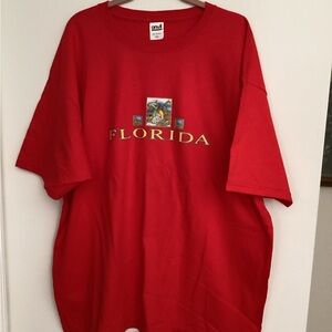 18. Gildan Red Florida Graphic Tee - Short Sleeve NWOT Unisex